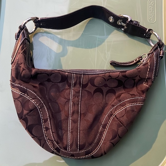 Brown Coach Bag Nice - Picture 1 of 4